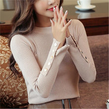 Load image into Gallery viewer, 2020  Autumn Women Sweater Knitted Long Sleeve  Sexy Slim Office Tops