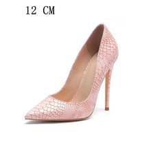 Load image into Gallery viewer, Snakeskin Women&#39;s High Heels Shoes  Valentine Sexy Wedding Pumps