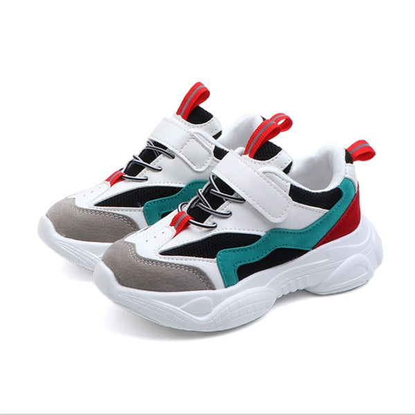 2020 New Spring Kids Shoes Mesh Color Matching Children