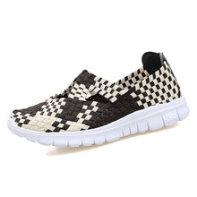 Load image into Gallery viewer, 2020 Summer women flats shoes woven elastic shoes cutout casual ballet