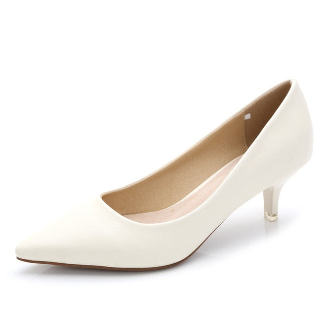 2020 Ladies Pumps Genuine Leather Sheepskin Material High Heel Women's Pumps