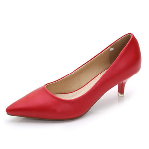 2020 Ladies Pumps Genuine Leather Sheepskin Material High Heel Women's Pumps