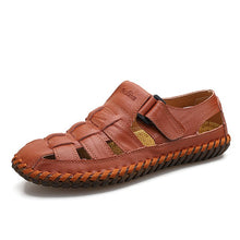 Load image into Gallery viewer, Genuine Cow Leather  2020  Summer Handmade Men Shoes