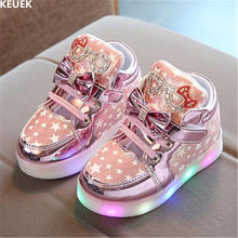 Load image into Gallery viewer, New Glowing Sneakers Children Light Shoes  Flat