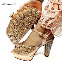 Load image into Gallery viewer, 2020  High Quality Italian Women Shoes and Bag To Match for Party