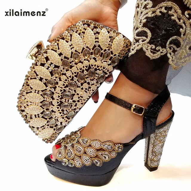 2020  High Quality Italian Women Shoes and Bag To Match for Party