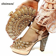 Load image into Gallery viewer, 2020  High Quality Italian Women Shoes and Bag To Match for Party